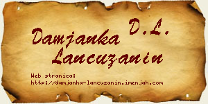 Damjanka Lančužanin vizit kartica